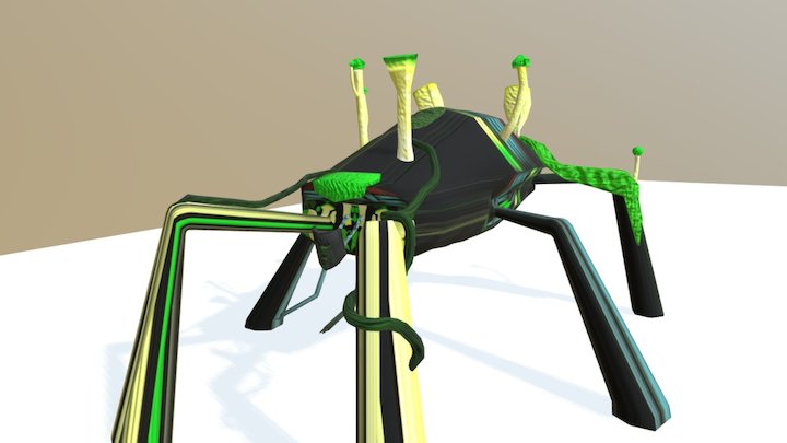 Hexapedal Mycolithe 3D Model