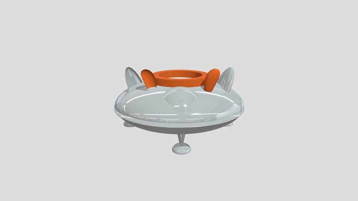 Girl Aliens Spaceship by: Vegan Pete 3D Model