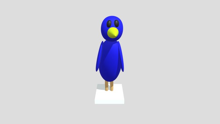 Blue Bird vase 3D Model