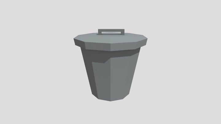 Trashcan 2 3D Model