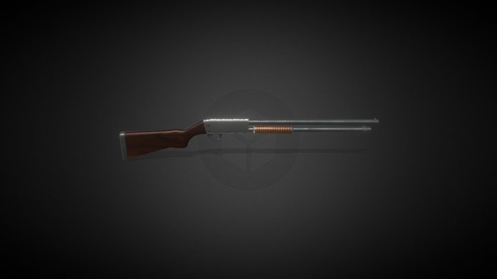 Ithaca 37 shotgun 3D Model