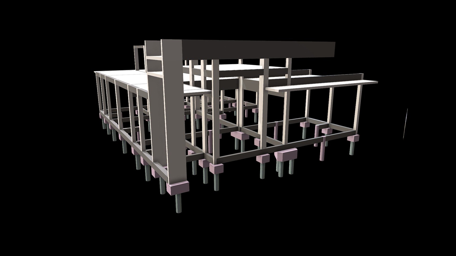 Estrutura DP - 3D model by engeart_jg [b6eb9a8] - Sketchfab