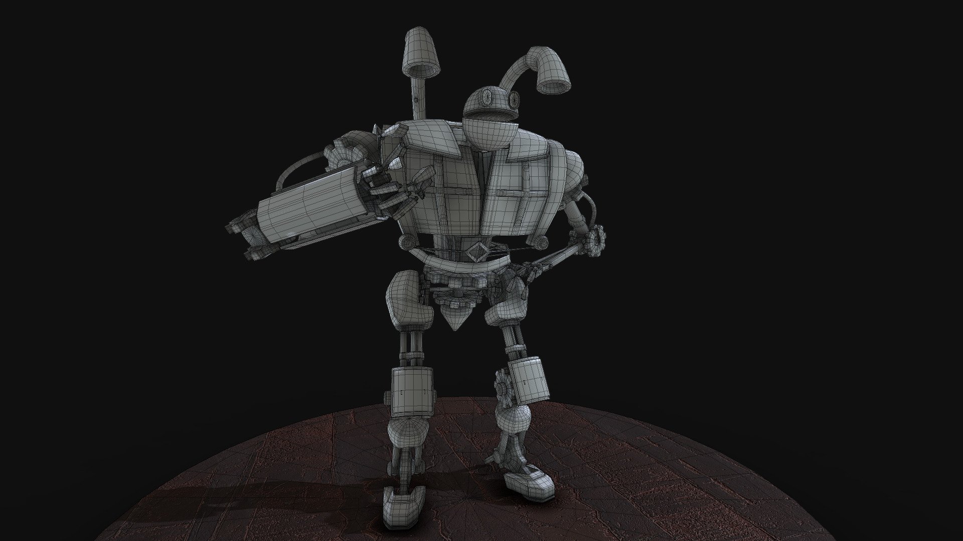Strong Robot - 3D model by AlexandreKr3D [b6ec1ae] - Sketchfab