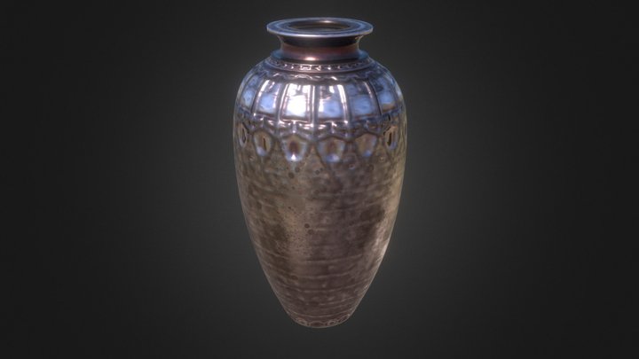 Bronze Ornamental Vase 3D Model