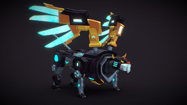 Black lion -Voltron 3D Model