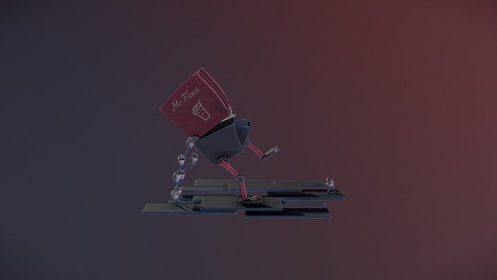 Coffee Robot 3D Model