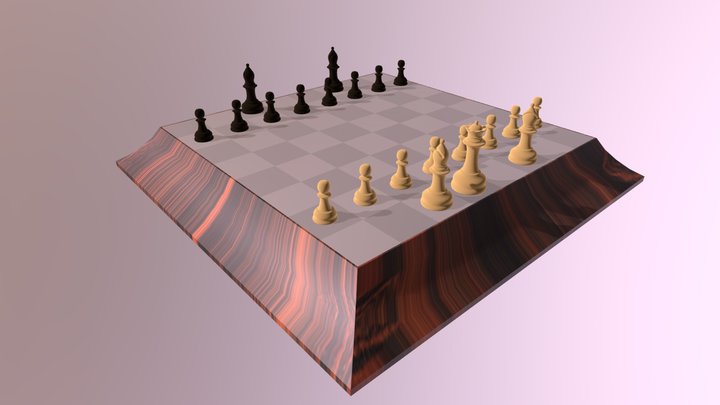 Chess Scene WIP 3D Model
