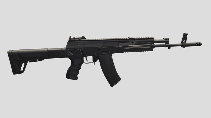 Gun Z25 AK Rifle 3D Model