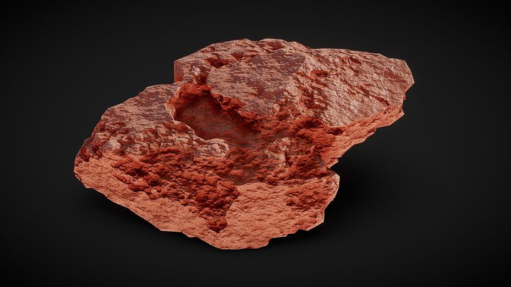 Eroded Desert Rock 3D Model