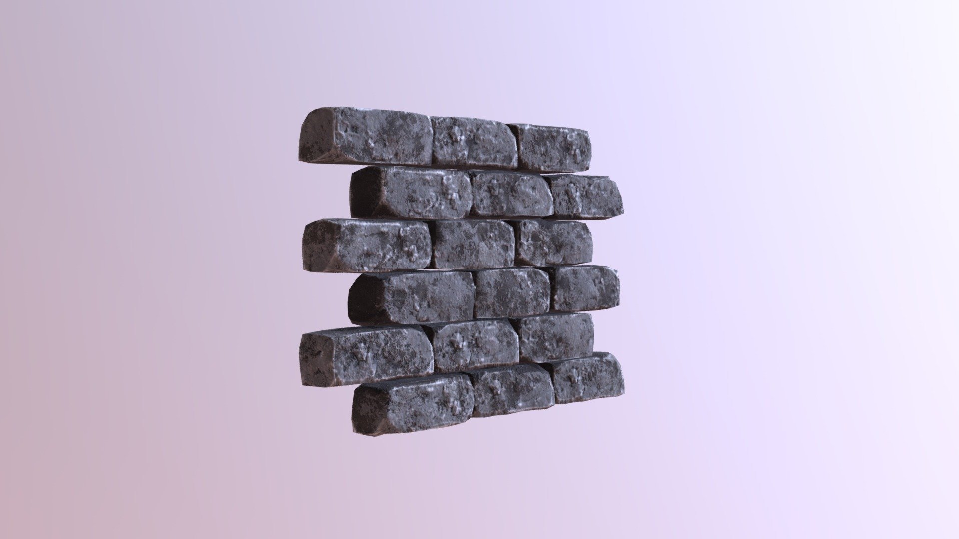 Modular Game-Ready Dungeon Brick Wall - AAA