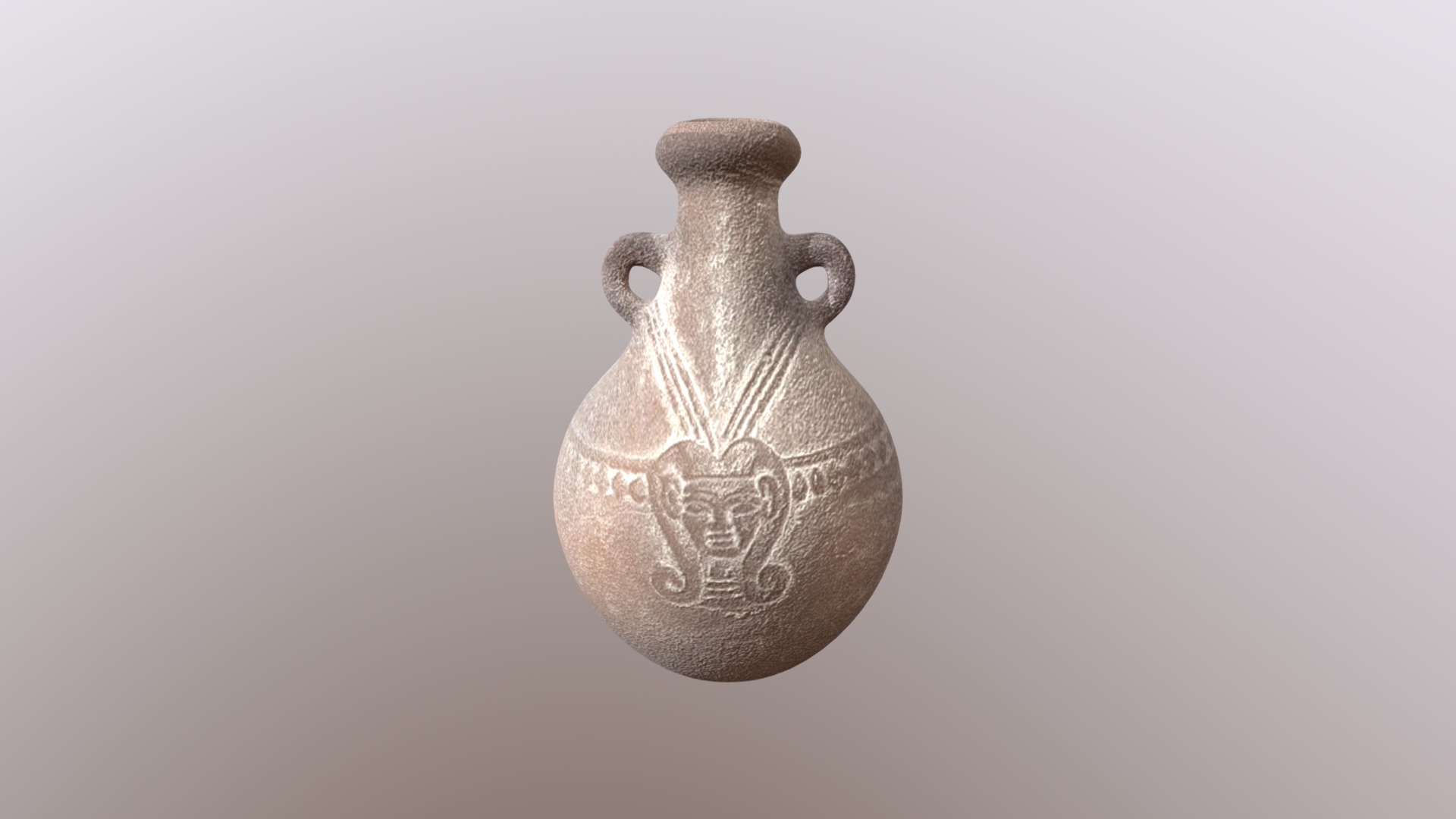 3D model Ancient Egyptian Jar - This is a 3D model of the Ancient Egyptian Jar. The 3D model is about a vase with a design on it.