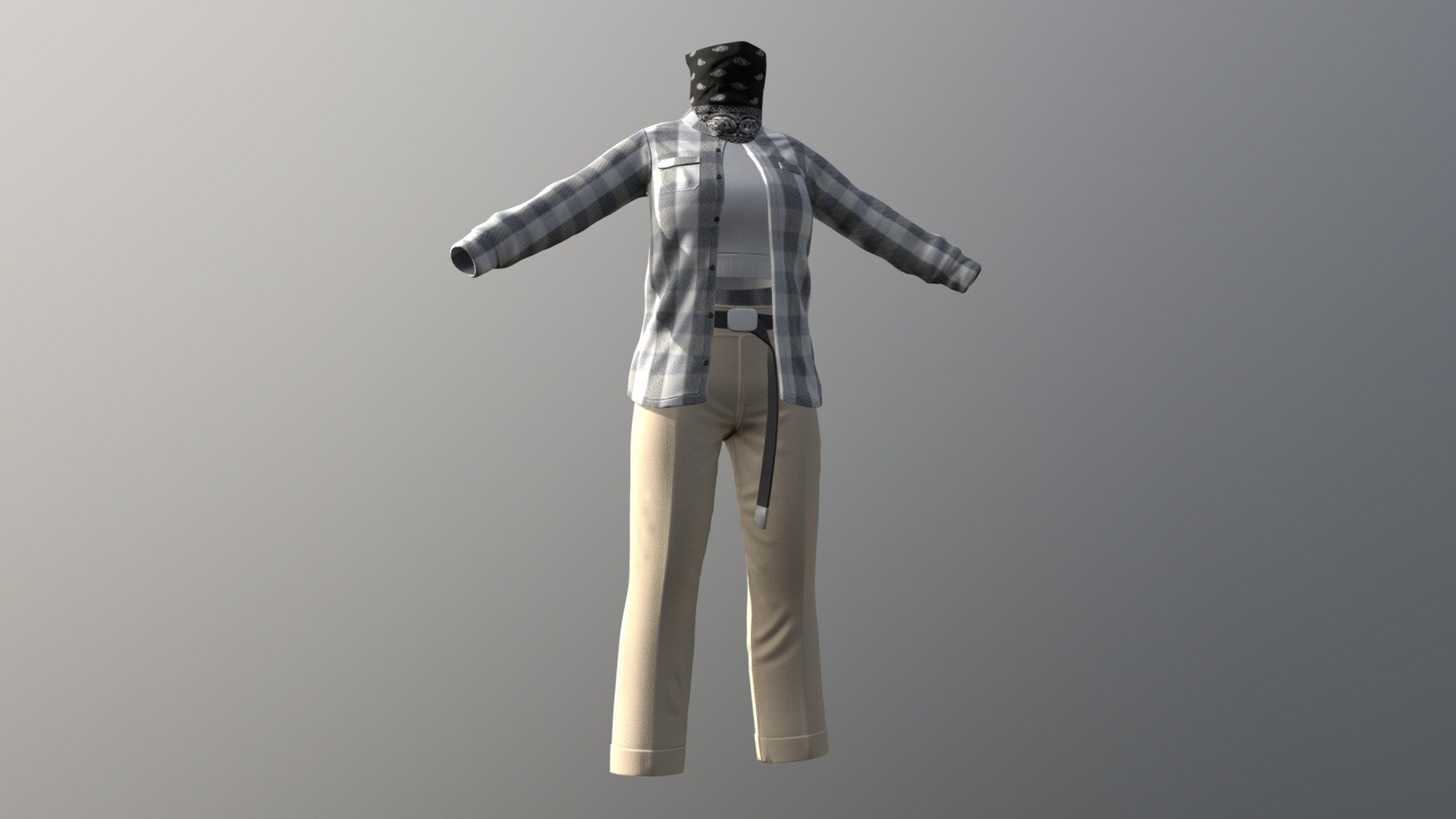 Female Outfit With Mask