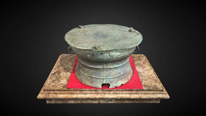 Trống đồng thời Lý 3D Model