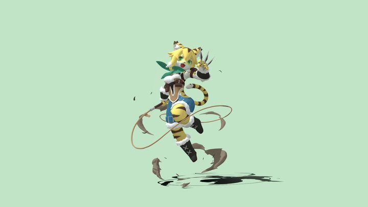 [3D Fanart]Mia - World flipper 3D Model