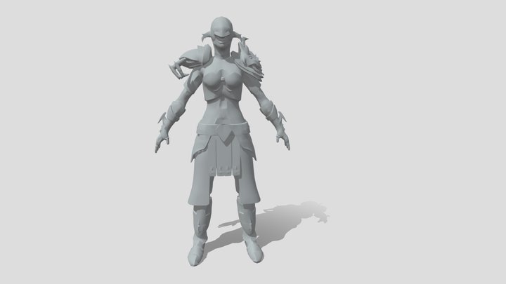 Red Scorpion Mercenary 3D Model