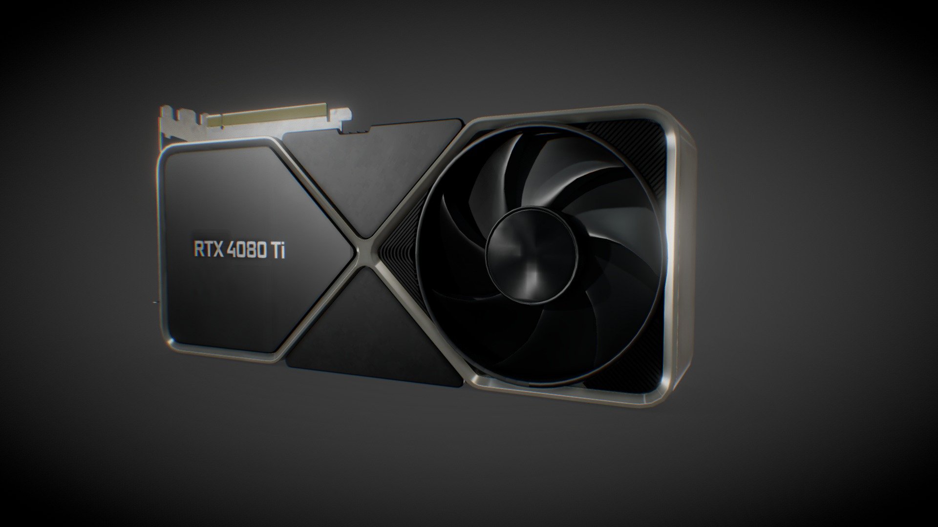 NVIDIA GeForce RTX 4080 Ti GPU | 3D model