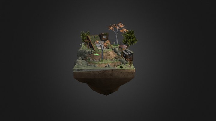 Ecohouse 3D1 Diorama (Final Exam) 3D Model