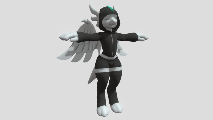 [Commission] Boi hoodie for a Fenra avatar 3D Model