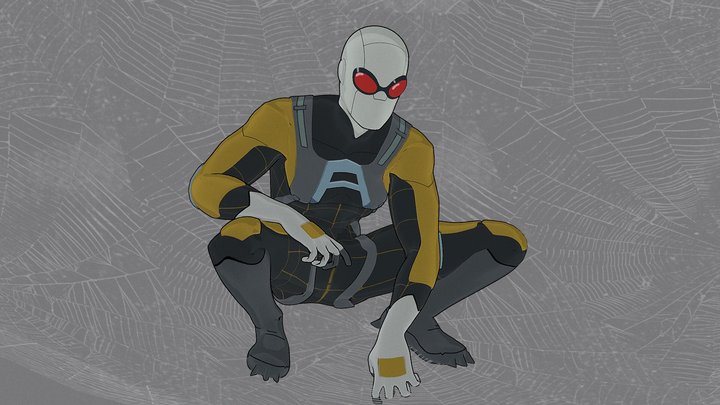 Agent Spider from Invincible series 3D Model