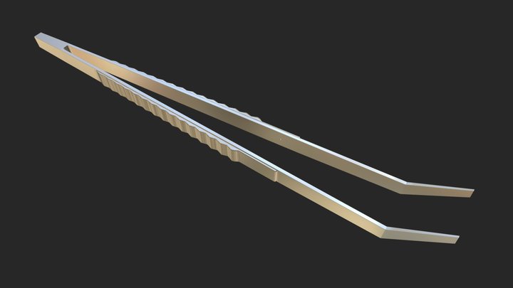 Tweezers surgical free 3D model