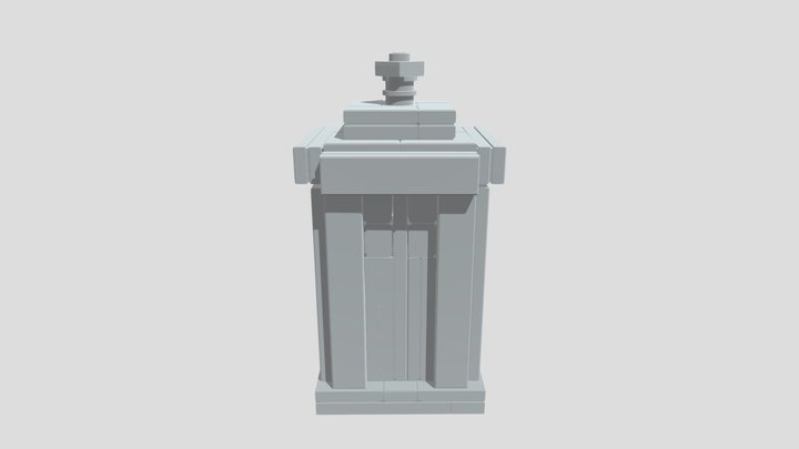 Lego Tardis Exterior 3D Model