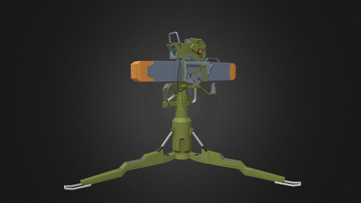 Course asset (Anti-Tank Guided Missile) 3D Model