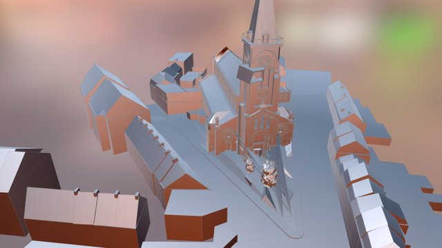 CITE CULTURELLE ANCIENNE EGLISE SAINT LOUIS 3D Model