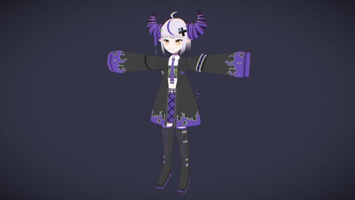 Laplus Darkness (LowPoly) 3D Model