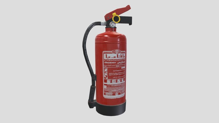 3D Fire Extinguisher 3D Model