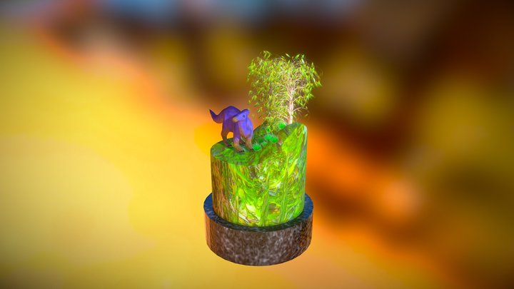Dino Turntable 3D Model