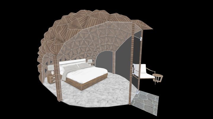 Parametric Shed 3D Model