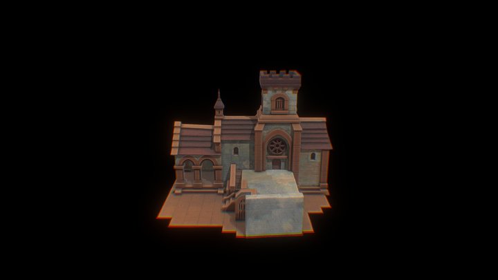 Stylized house 3D Model