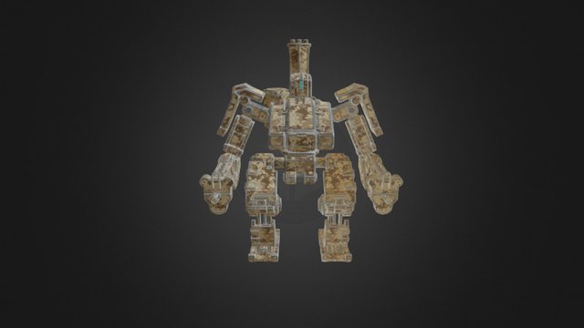 Desert Cammo Bastion 3D Model