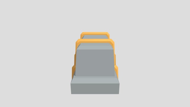 Road Block 3D Model