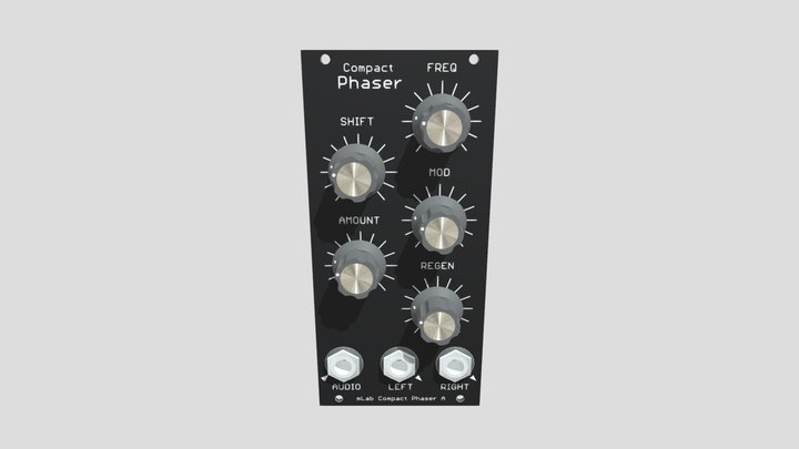 EuroRack 12HP Compact Phaser A 3D Model