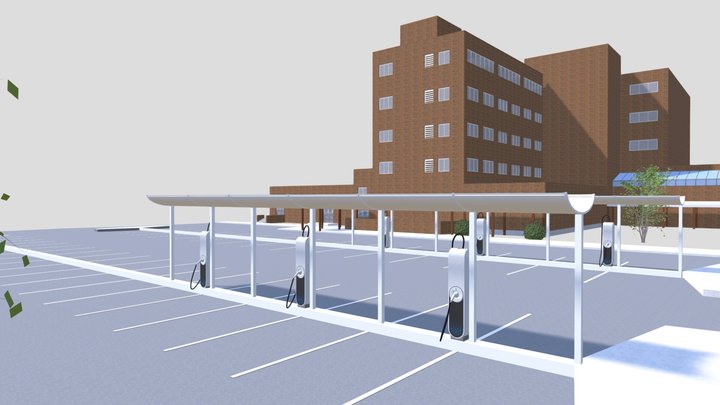 XR Interactive NCAT's EV Charging Facility 3D Model