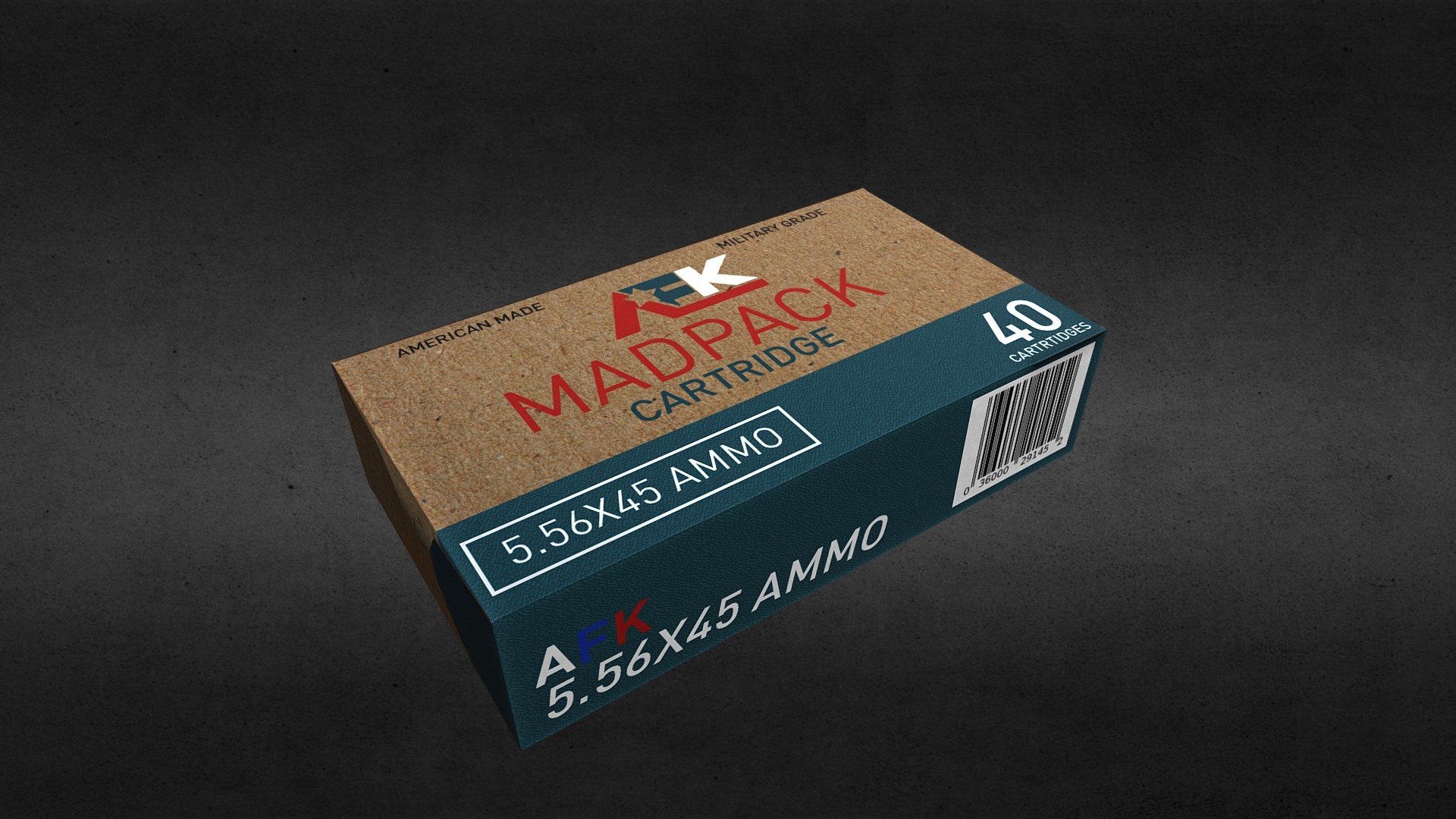 Ammo Box 5.56 - 3D model by Unreal Nick (@lastnickleft) .