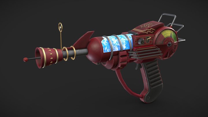 Call-of-Duty Zombies Raygun (Game Ready) 3D Model