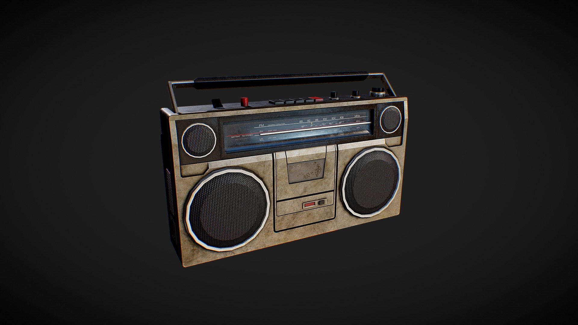 Boombox - 3D model by minemine [b709266] - Sketchfab