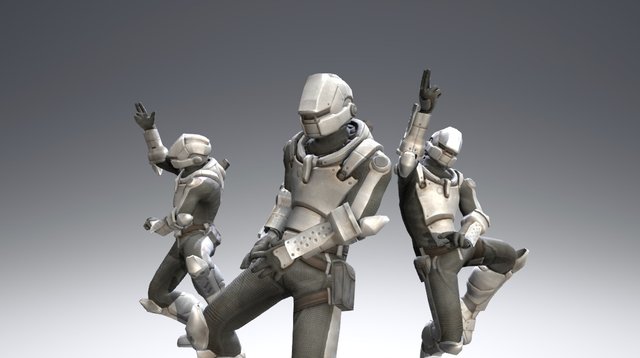 The United League of Dancing 3D Model