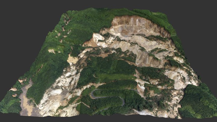 栗駒山麓ジ�オパーク（荒砥沢ダム） 3D Model
