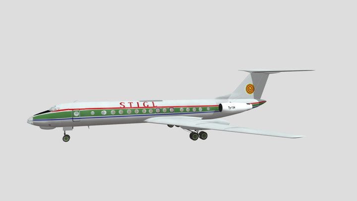 TU 134 STIGL 3D Model