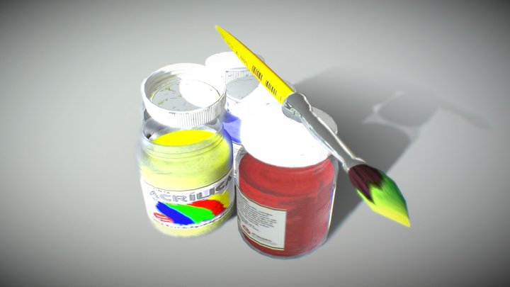 Brush And Ink 3D Model