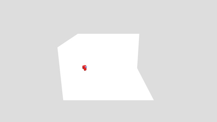 rigged among us character 3D Model