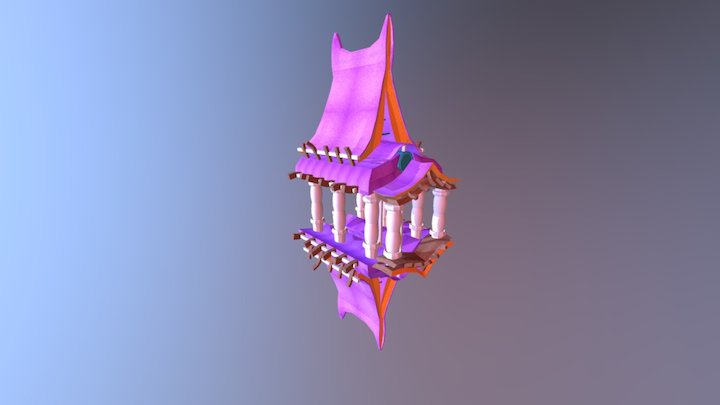Wondering Temple 3D Model