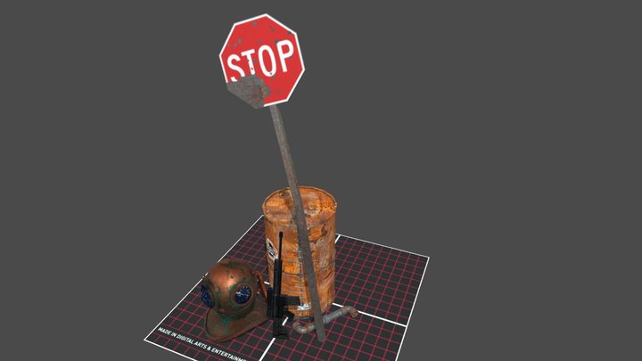 DAE 5 Finished props - Rustborn 3D Model
