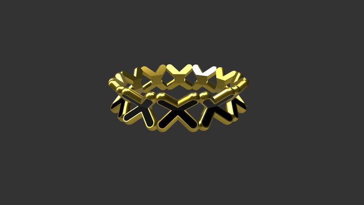 Caltrops Bracelet 3D Model
