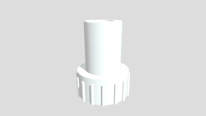 Dental Suction Tip Adapter From High To Low 3D Model
