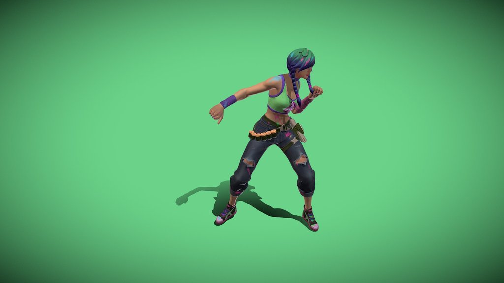 Fortnite Splatterella With Criss Cross Emote