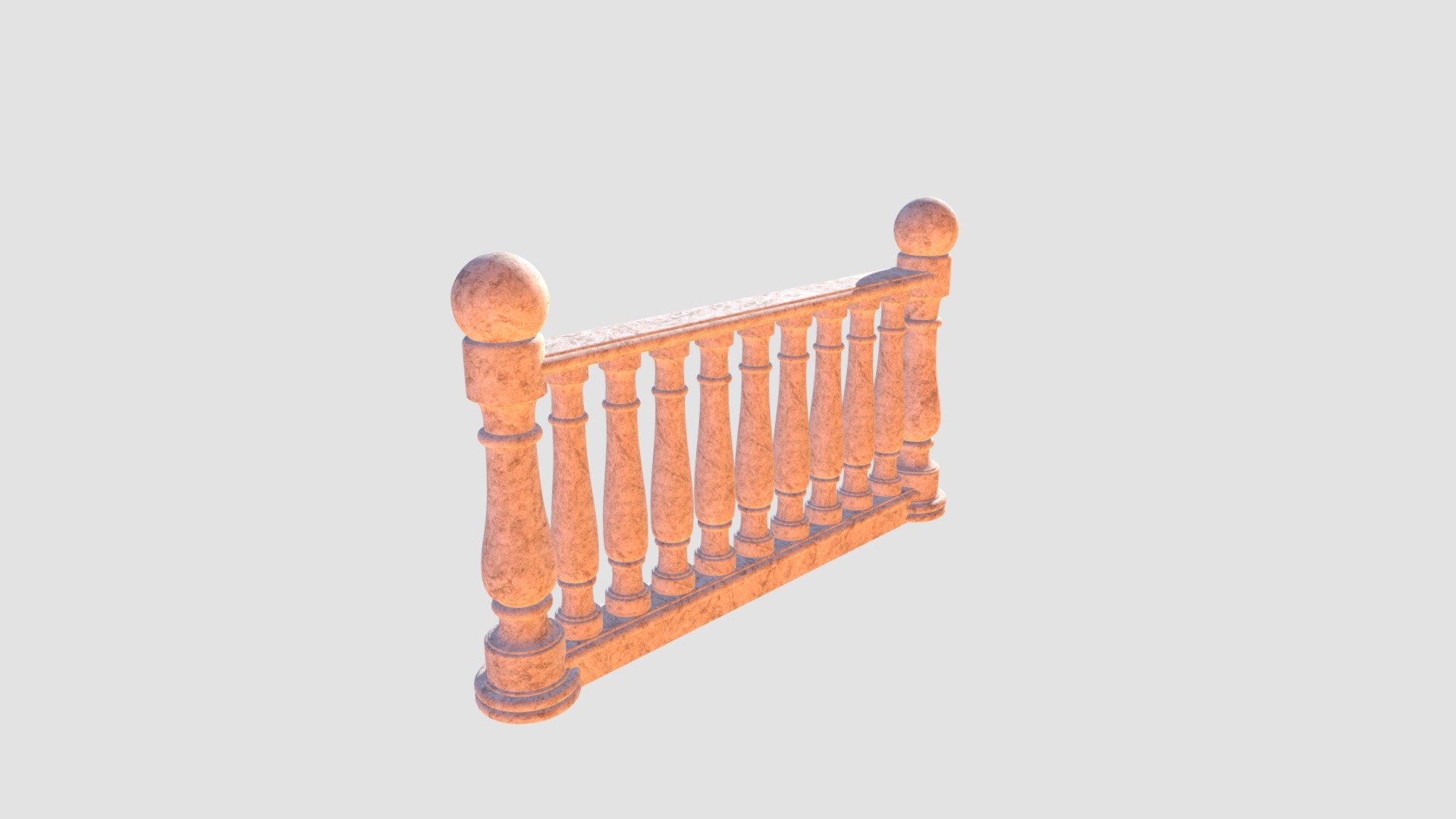 railing - Buy Royalty Free 3D model by Evermotion [b7108e2] - Sketchfab ...